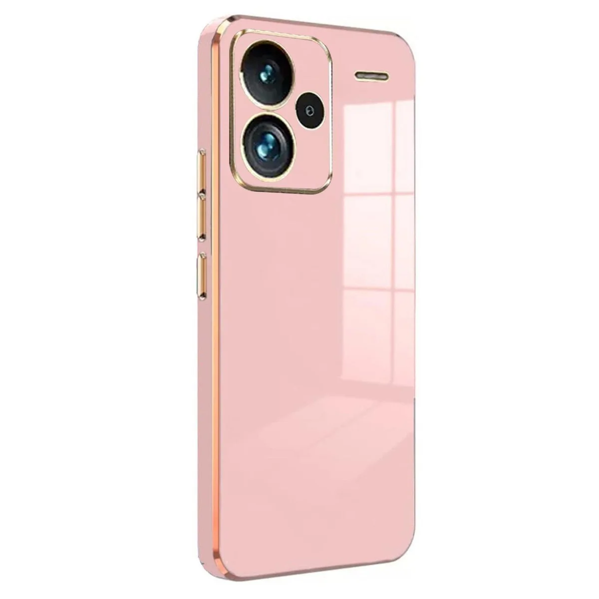 Redmi Note 13 Pro Plus Kılıf Volet Silikon - Pembe