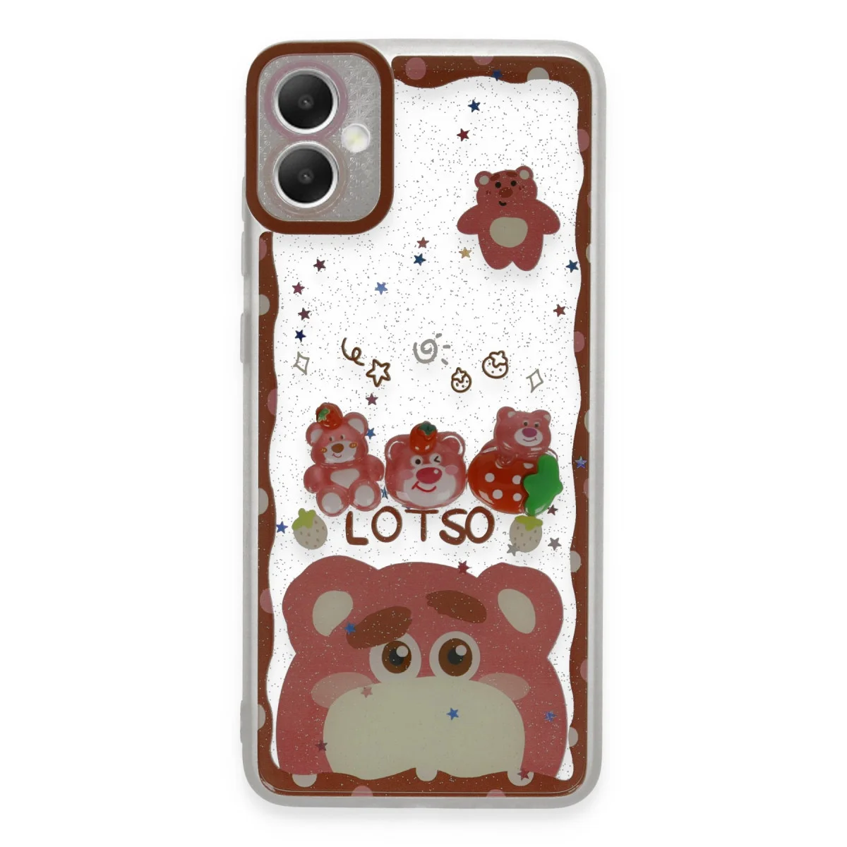 Galaxy A05 Kılıf Sweet Desenli Silikon Kapak - Pembe