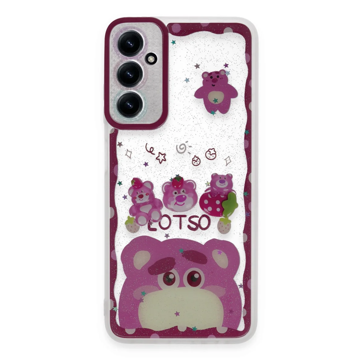 Galaxy A14 4G Kılıf Sweet Desenli Silikon Kapak - Pembe