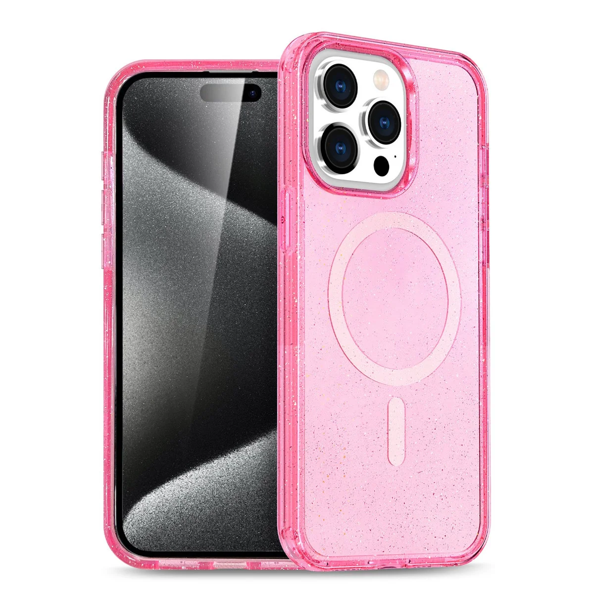iPhone 15 Pro Max Kılıf Star Magsafe Kapak - Pembe