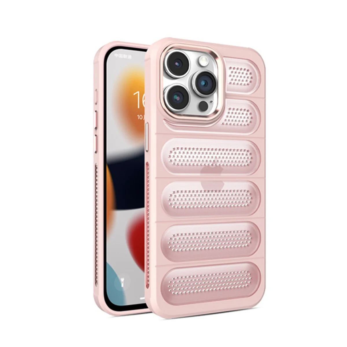 iPhone 15 Pro Max Kılıf Airmax Silikon Kapak - Pembe