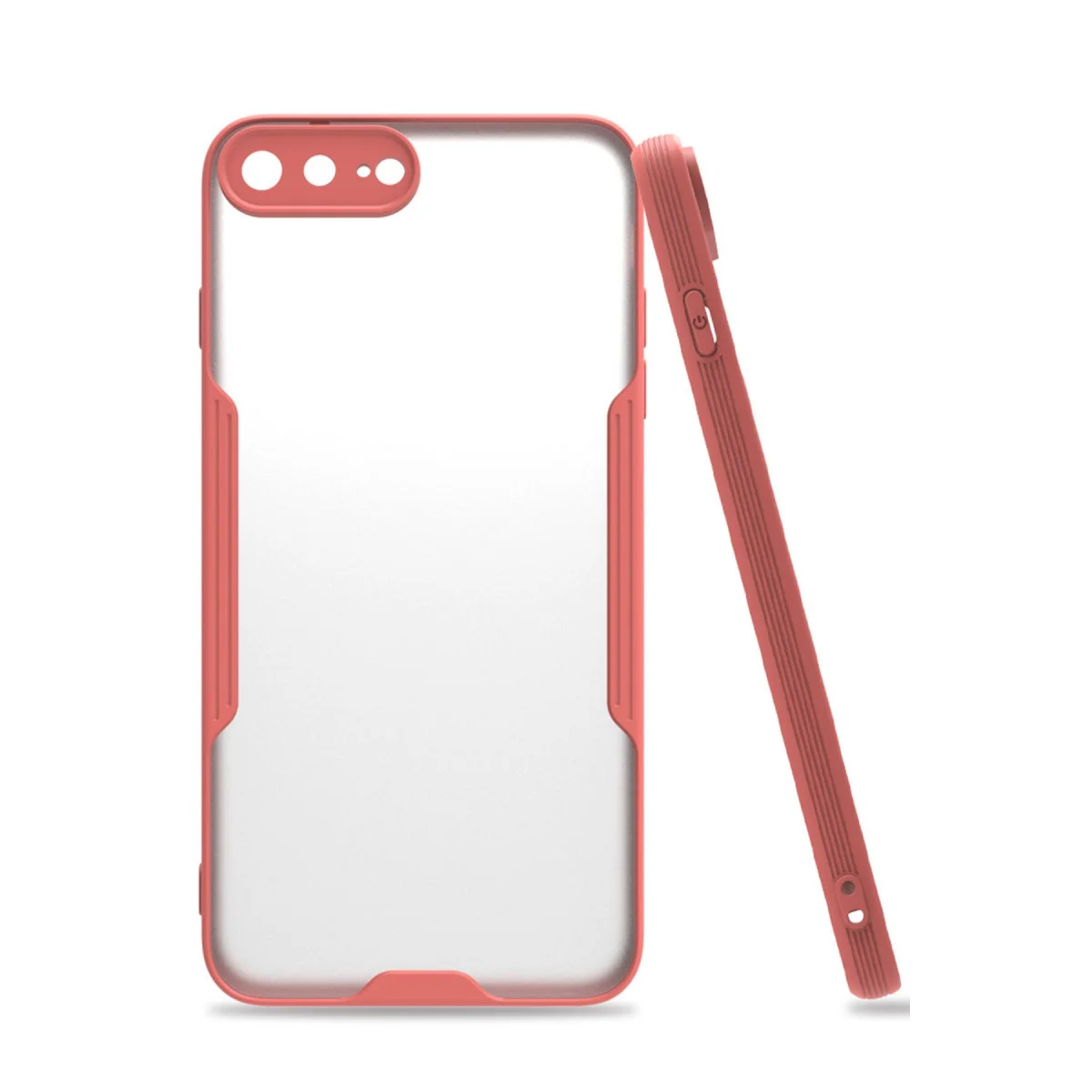iPhone 7 Plus Kılıf Platin Silikon - Pembe