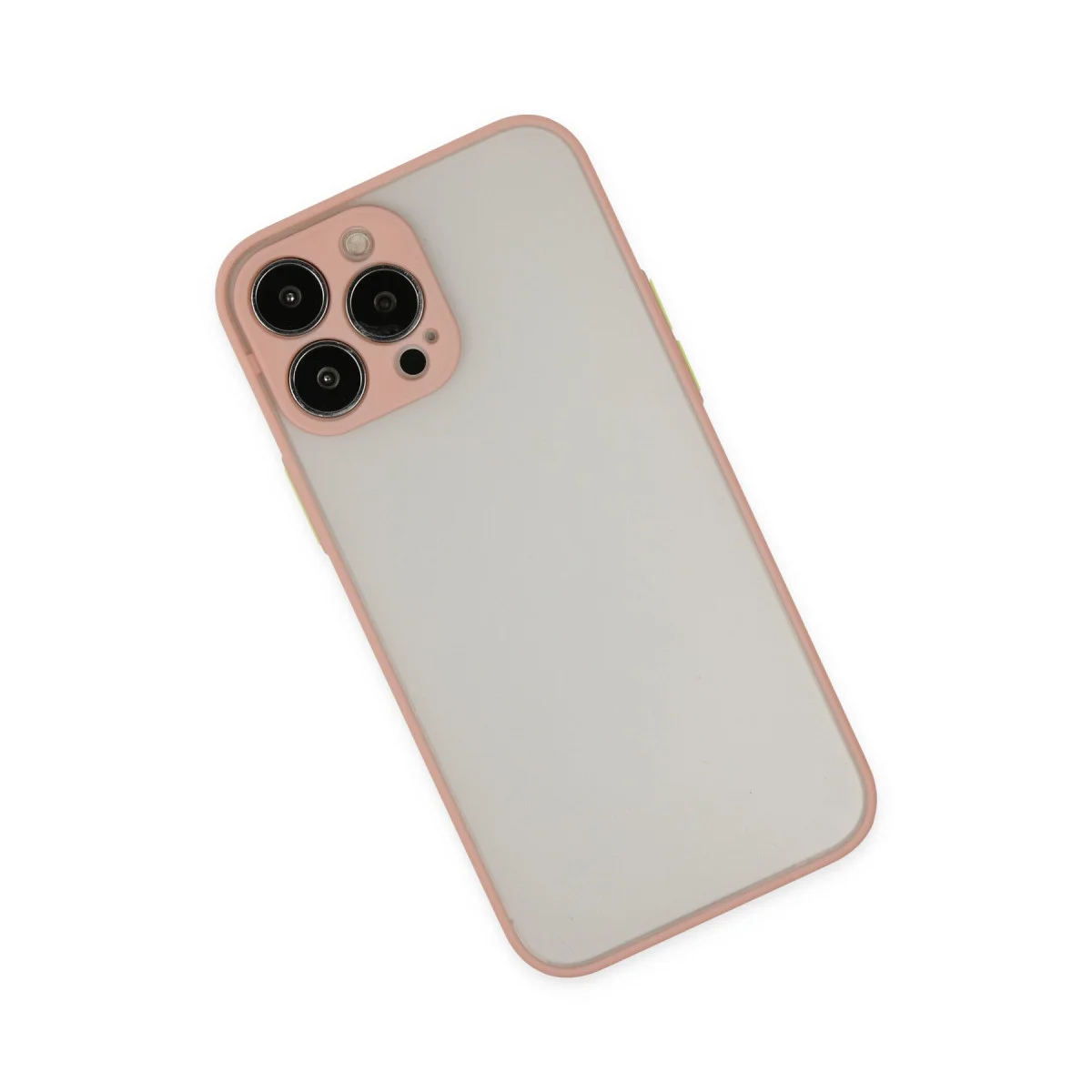 iPhone 13 Pro Kılıf Montreal Silikon Kapak - Pembe