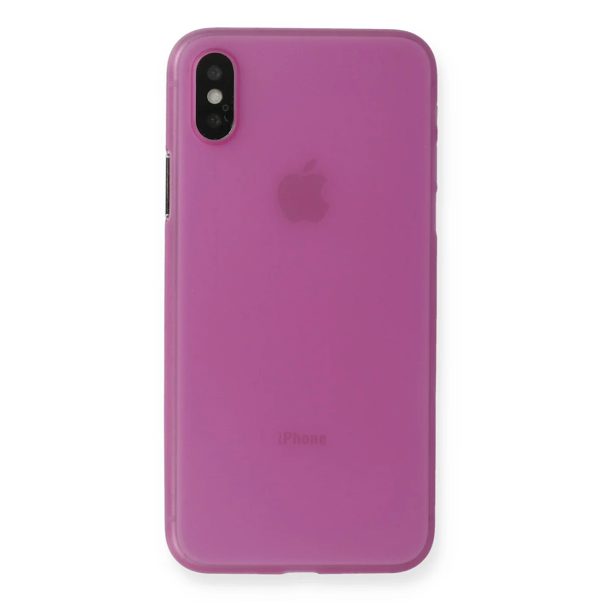 iPhone XS Max Kılıf PP Ultra İnce Kapak - Pembe