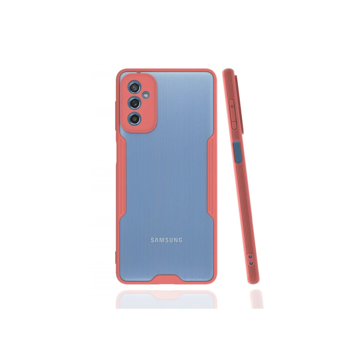 Galaxy M52 5G Kılıf Platin Silikon - Pembe