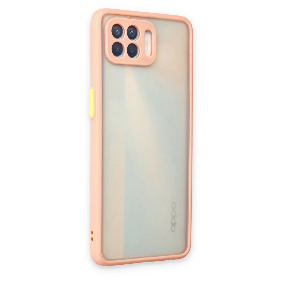 Reno 4 Lite Kılıf Montreal Silikon Kapak - Pembe