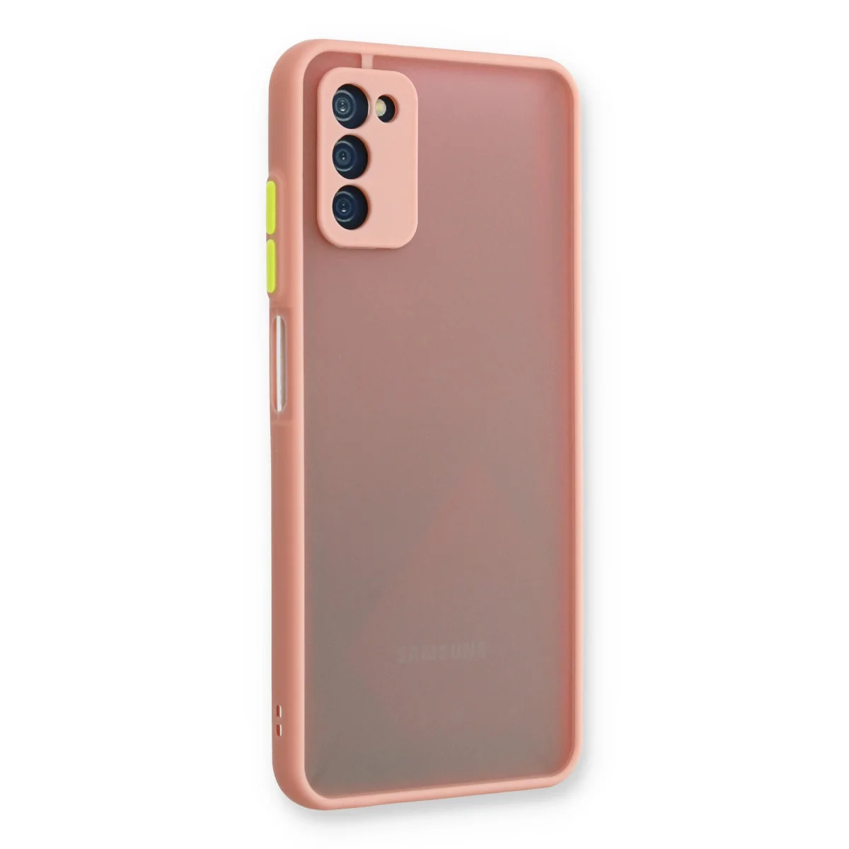 Galaxy A03S Kılıf Montreal Silikon Kapak - Pembe