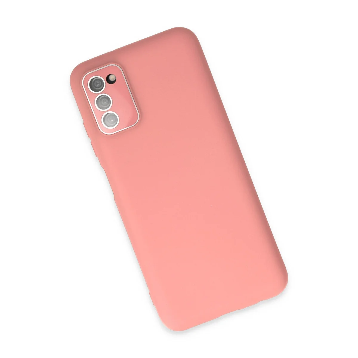 Galaxy A03S Kılıf Lansman Glass Kapak - Pembe