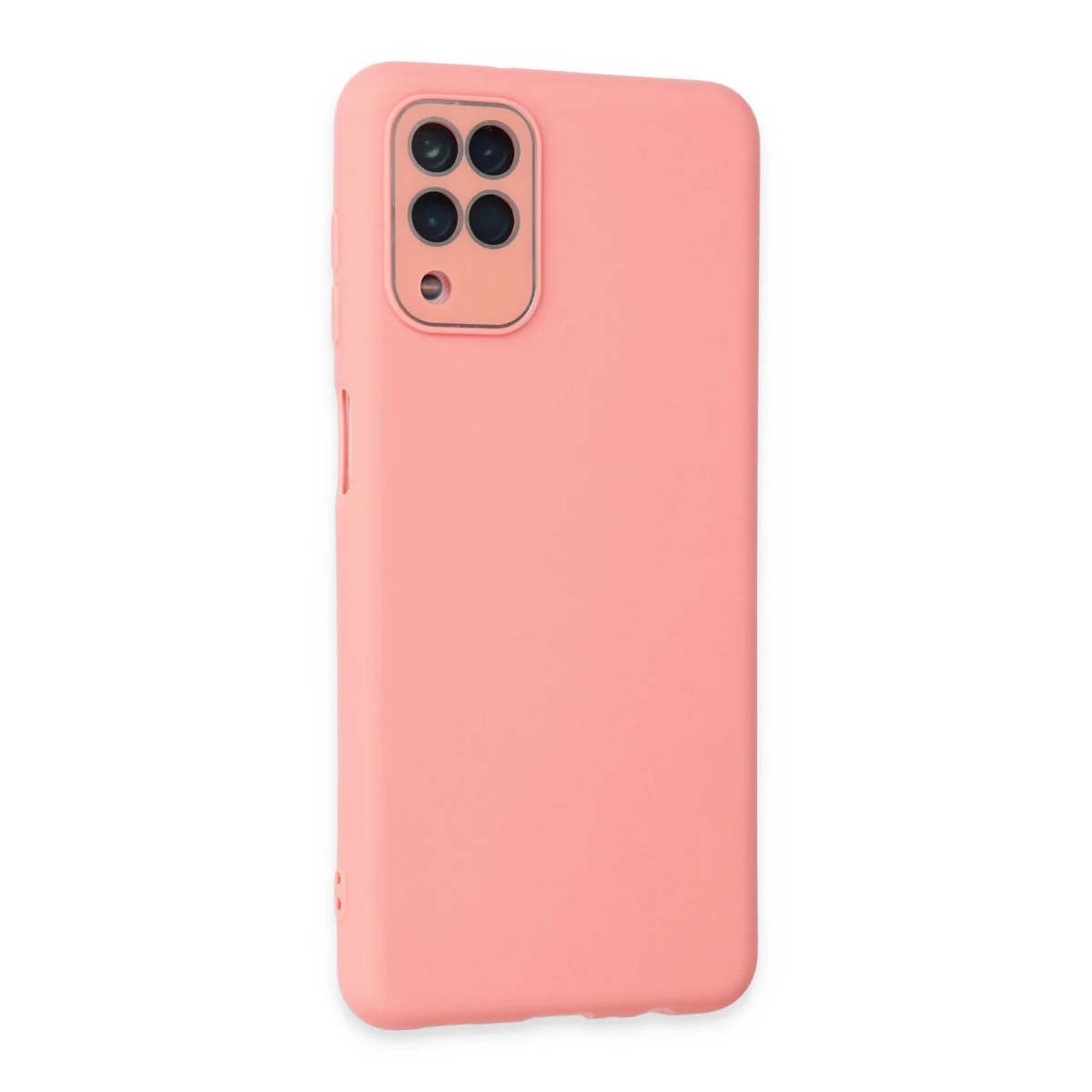Galaxy A22 Kılıf Lansman Glass Kapak - Pembe