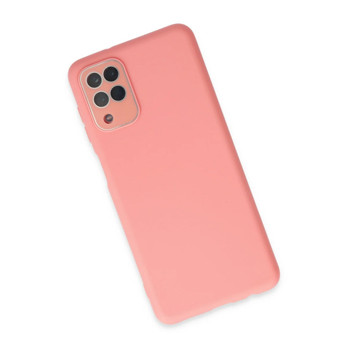 Galaxy A22 Kılıf Lansman Glass Kapak - Pembe