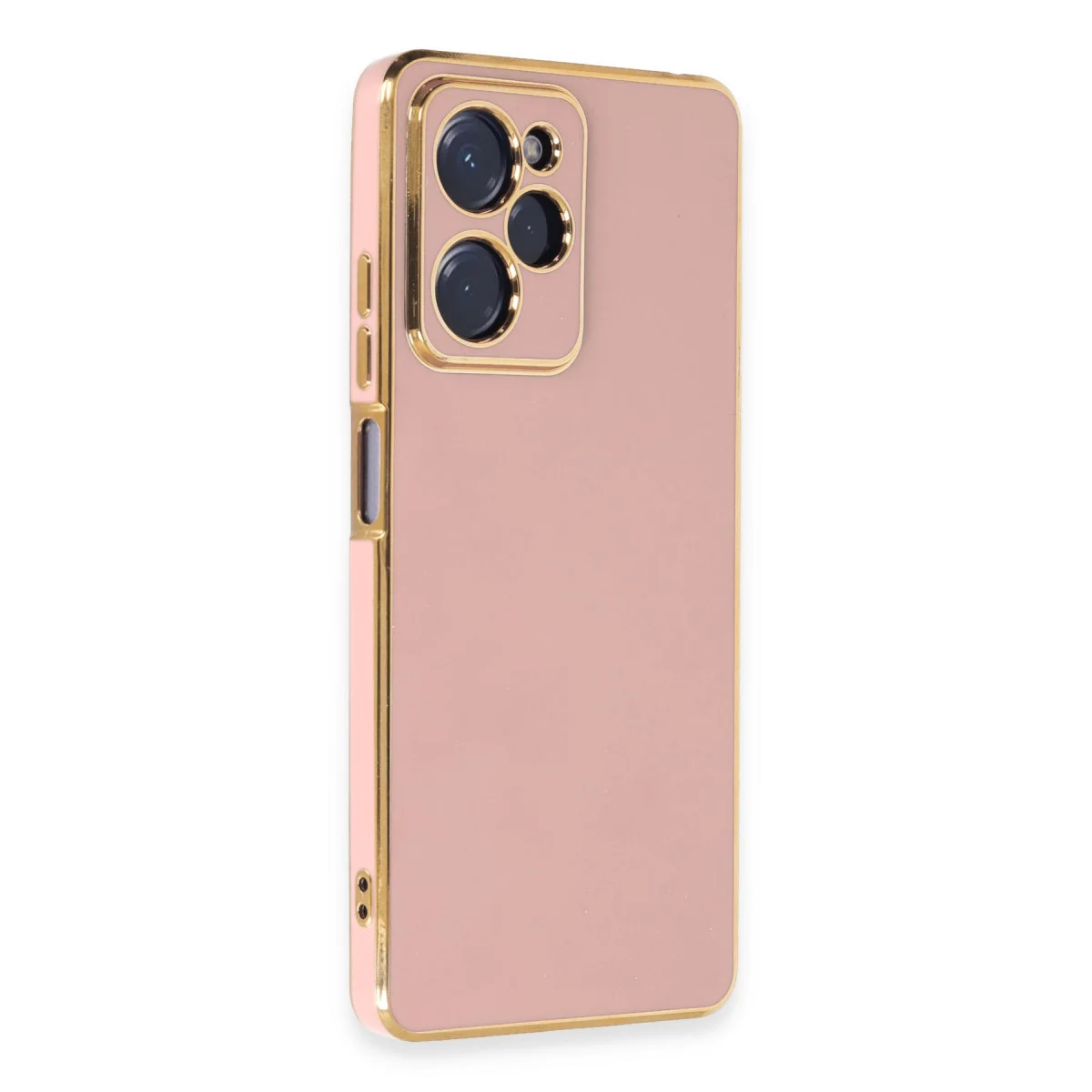 Poco X5 Pro 5G Kılıf Volet Silikon - Pembe