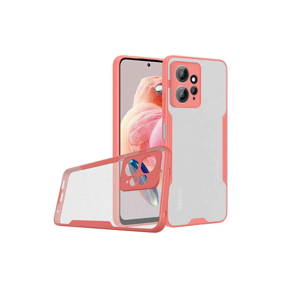 Redmi Note 12 4G Kılıf Platin Silikon - Pembe