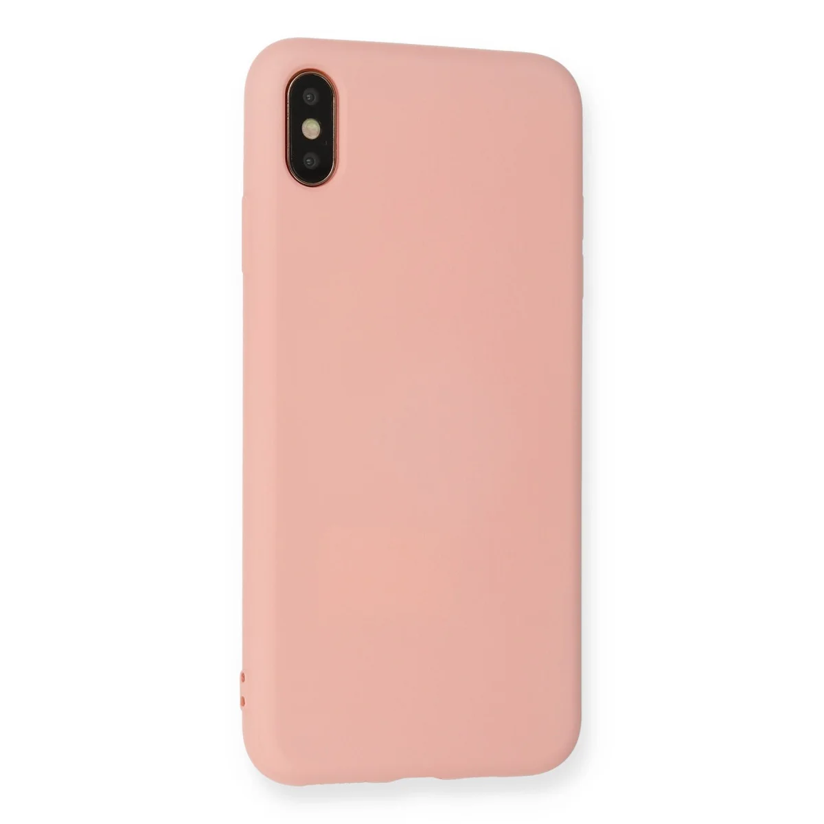 iPhone XS Max Kılıf Nano içi Kadife Silikon - Pembe