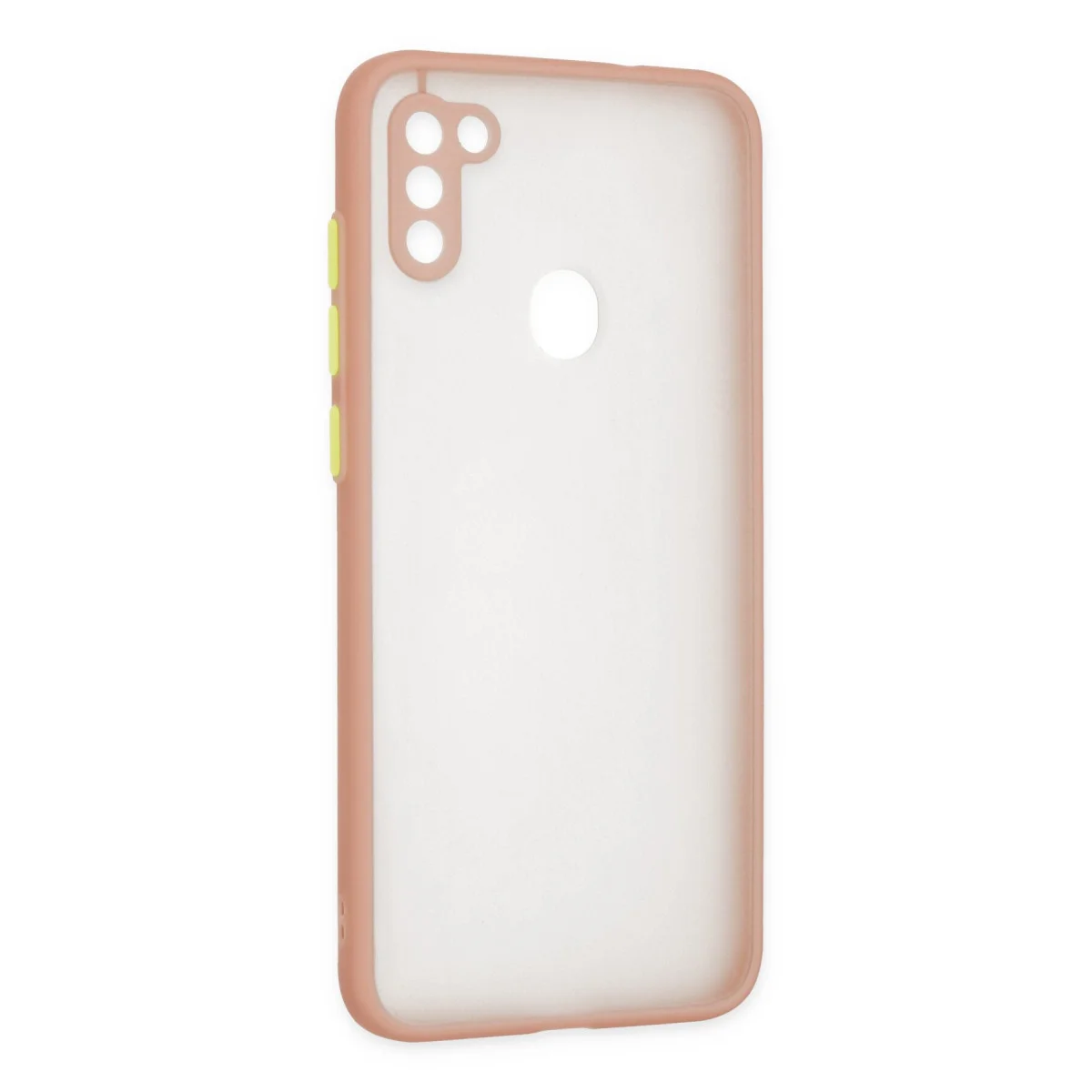 Galaxy A11 Kılıf Montreal Silikon Kapak - Pembe