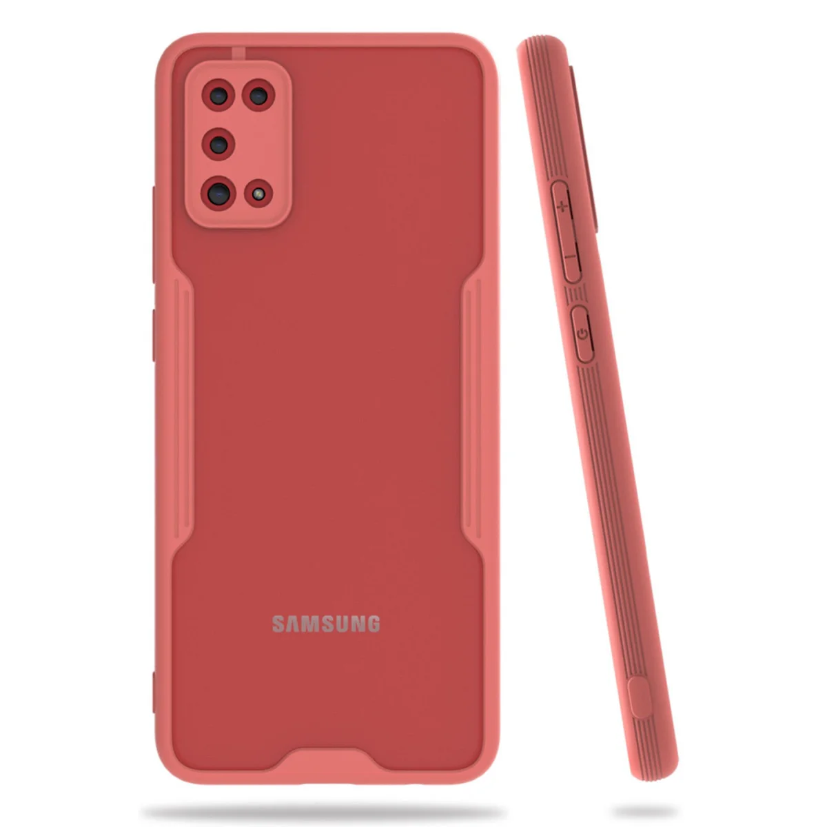 Galaxy A02S Kılıf Platin Silikon - Pembe