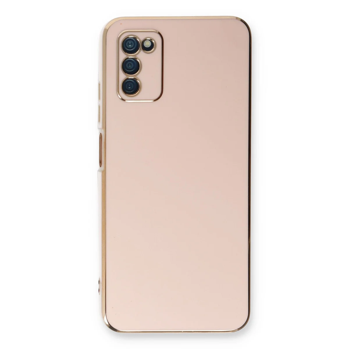Galaxy A03S Kılıf Volet Silikon - Pembe