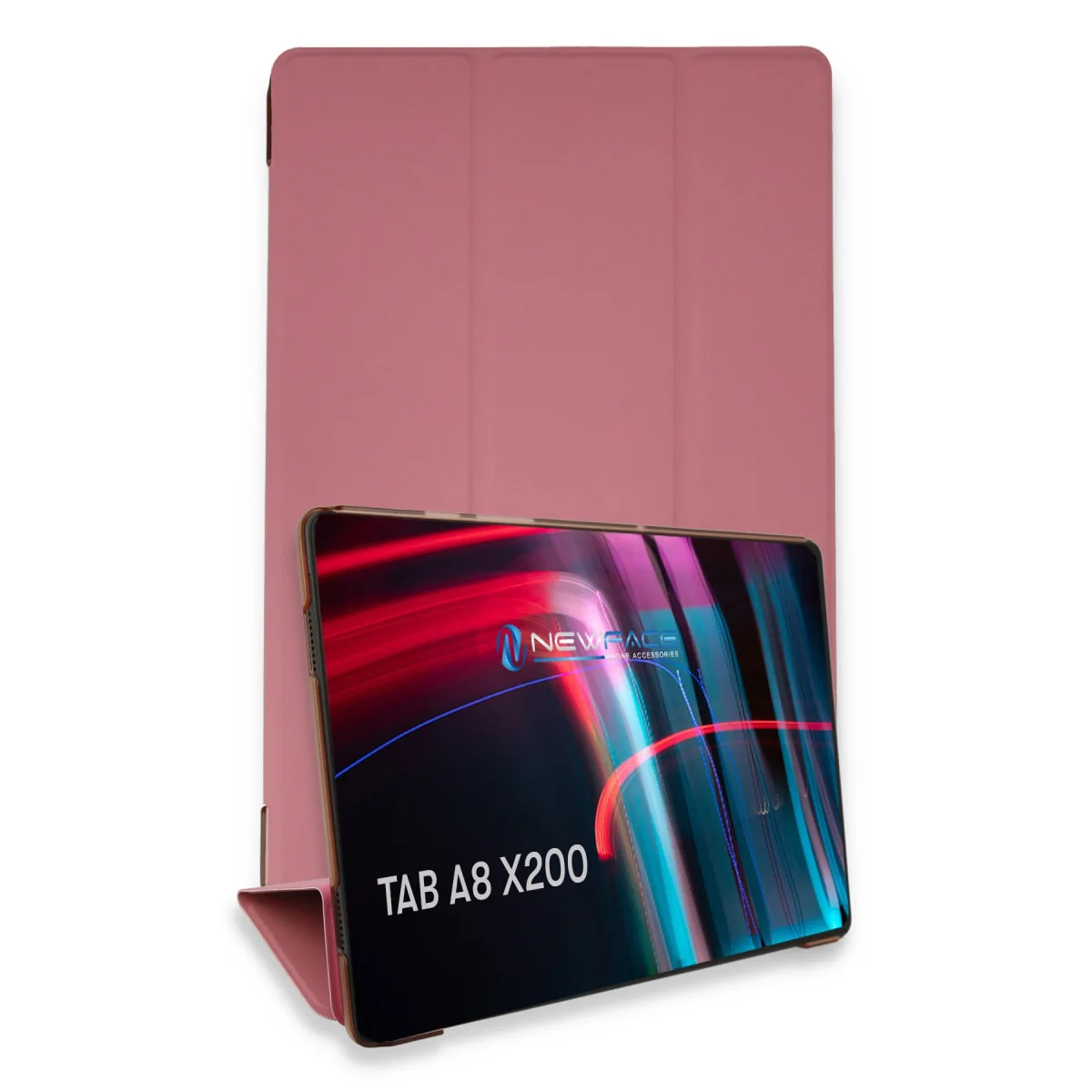 Galaxy X200 Tab A8 10.5 Kılıf Tablet Smart Kılıf - Pembe