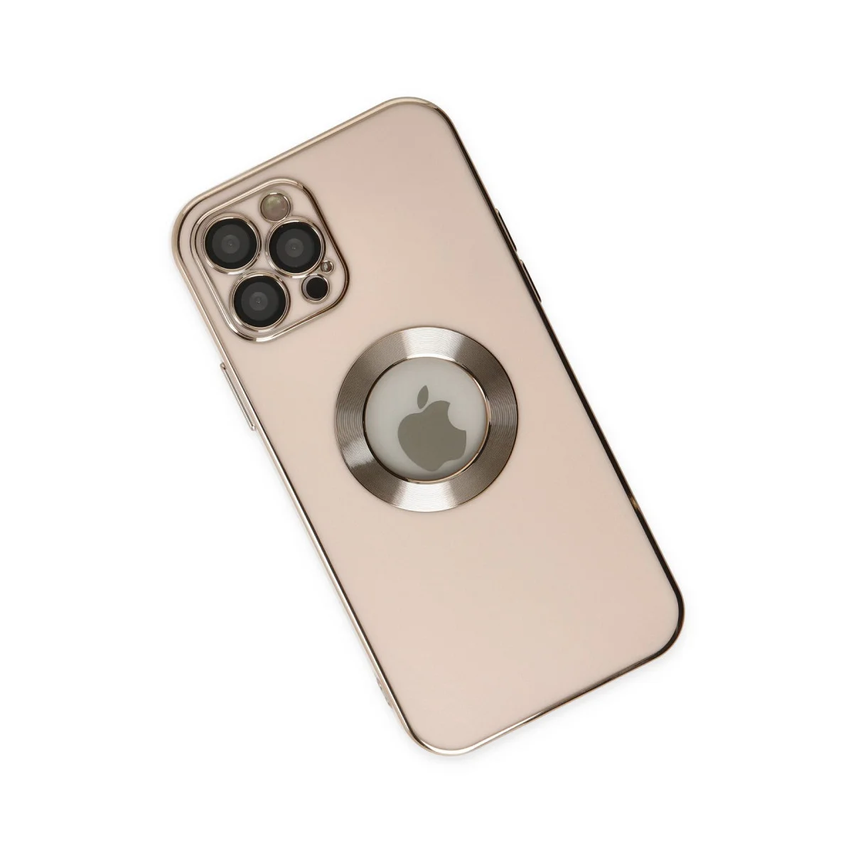 iPhone 12 Pro Max Kılıf Store Silikon - Pembe
