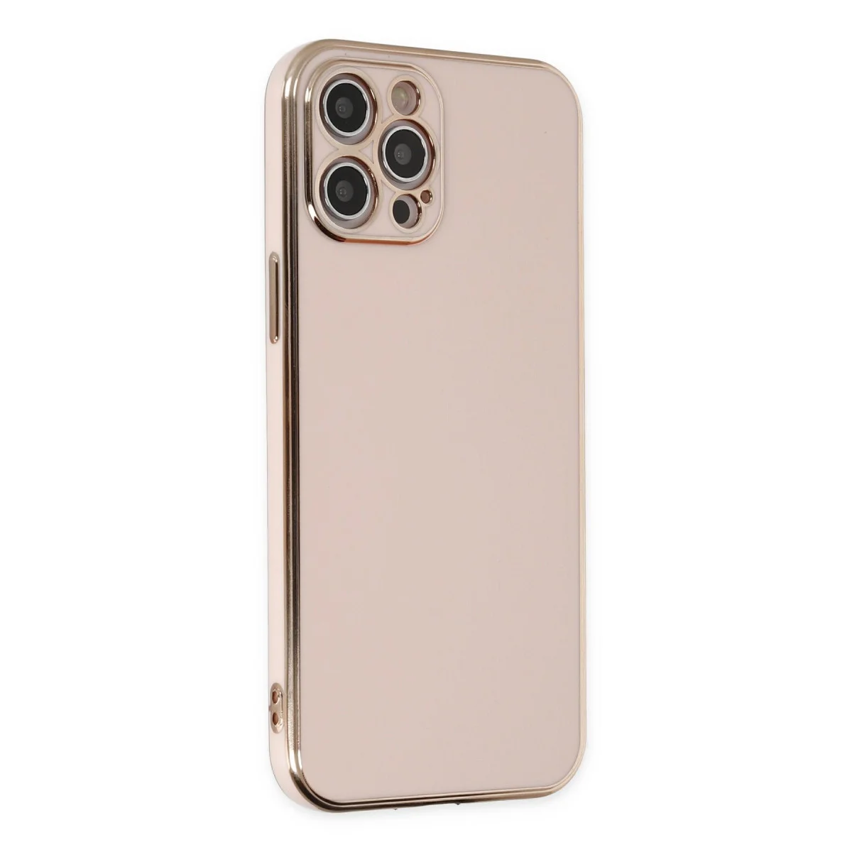 iPhone 12 Pro Max Kılıf Volet Silikon - Pembe