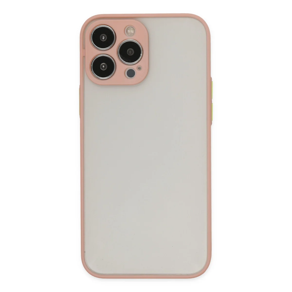 iPhone 14 Pro Max Kılıf Montreal Silikon Kapak - Pembe