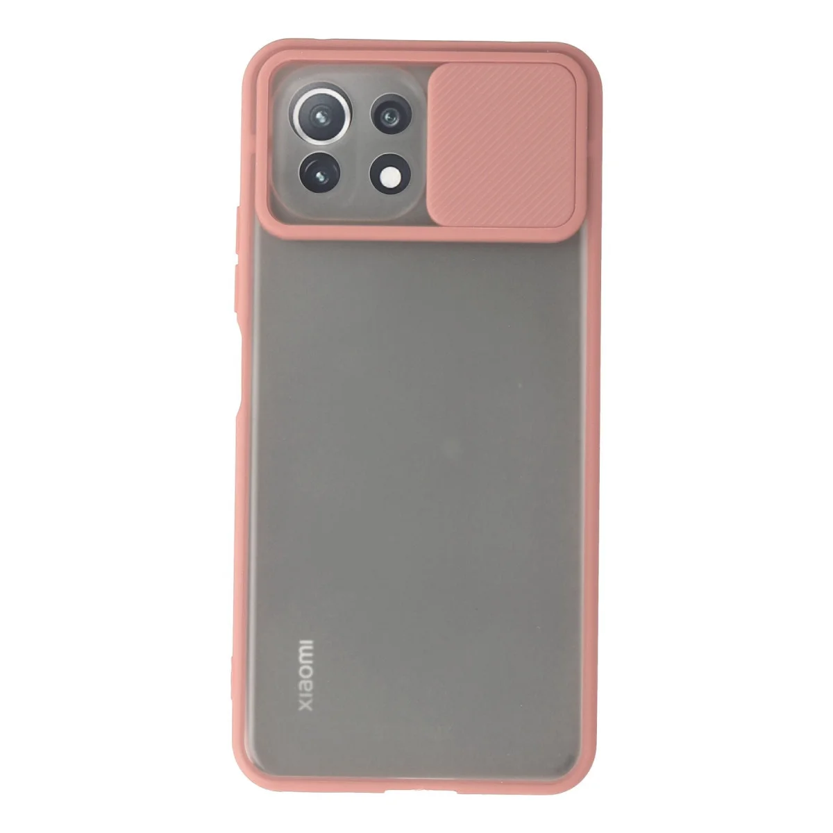 Mİ 11 Lite Kılıf Palm Buzlu Kamera Sürgülü Silikon - Pembe