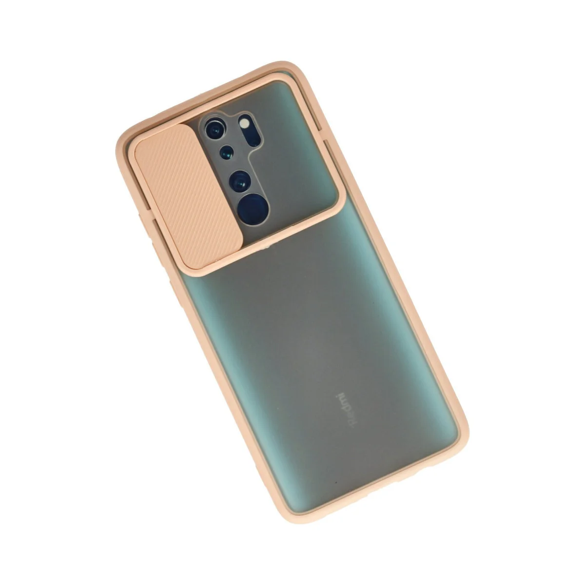 Redmi Note 8 Pro Kılıf Palm Buzlu Kamera Sürgülü Silikon - Pembe