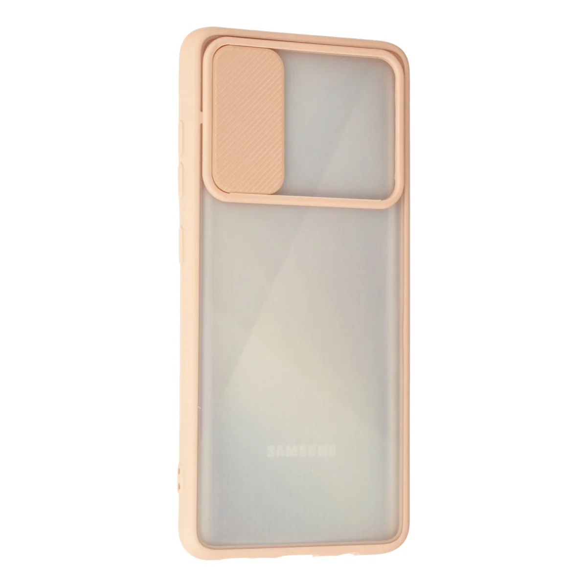Galaxy A71 Kılıf Palm Buzlu Kamera Sürgülü Silikon - Pembe