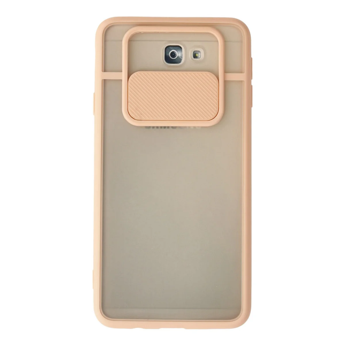 Galaxy J7 Prime Kılıf Palm Buzlu Kamera Sürgülü Silikon - Pembe