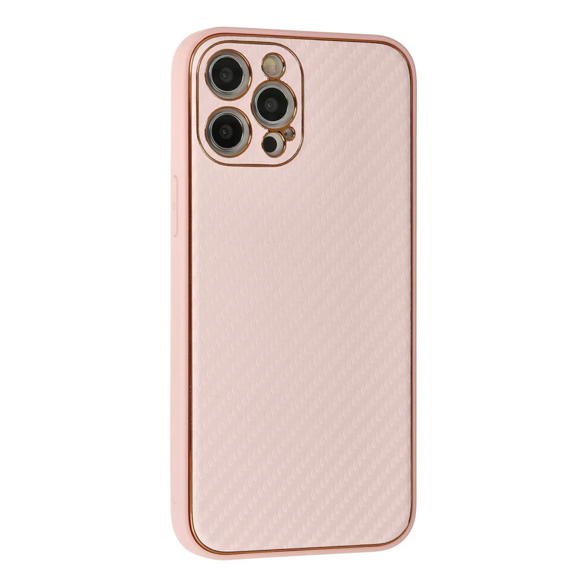 iPhone 12 Pro Kılıf Coco Karbon Silikon - Pembe