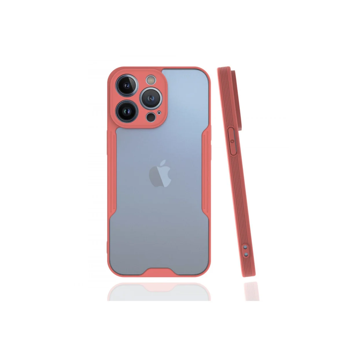 iPhone 13 Pro Kılıf Platin Silikon - Pembe