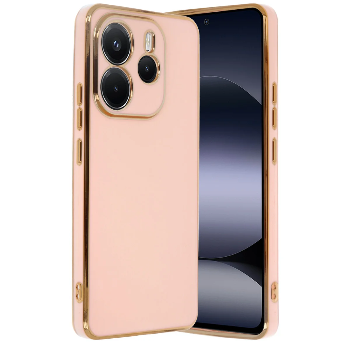 Redmi Note 14 4G Kılıf Volet Silikon - Pembe