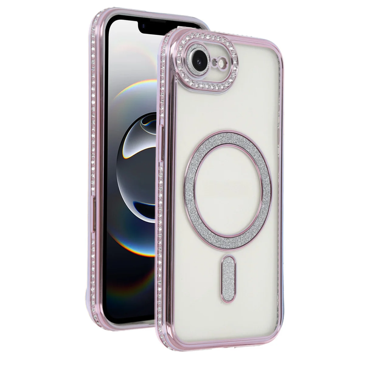 iPhone 16E Joke Simli Magneticsafe Kılıf - Pembe
