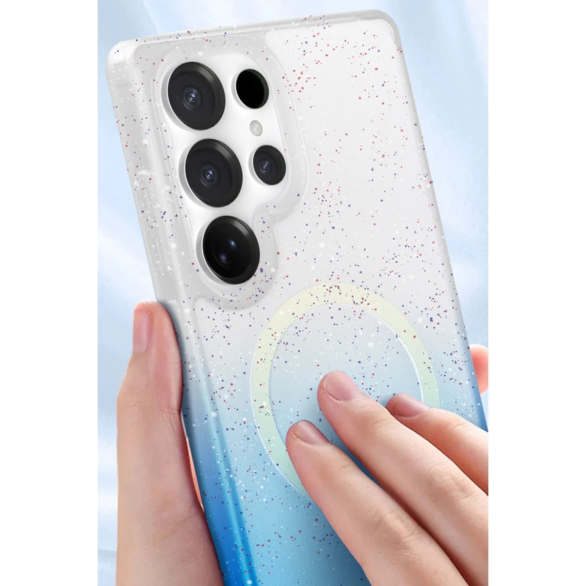 Galaxy S25 Pummel Shiny Magsafe Kapak - Pembe