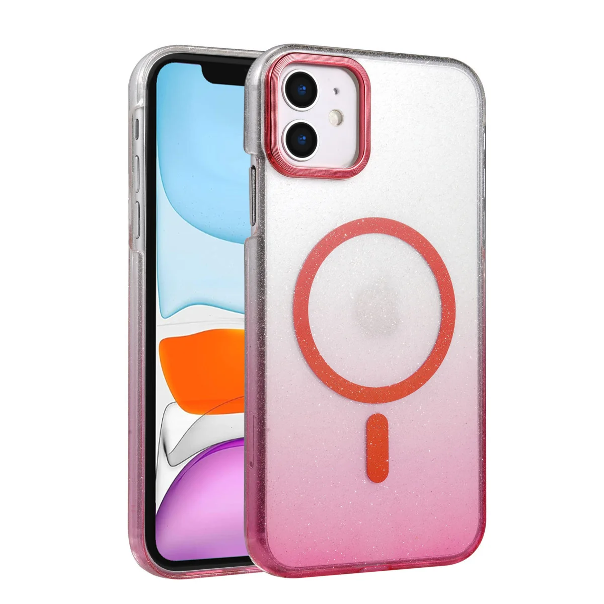 iPhone 11 Glossy Magsafe Kapak - Pembe