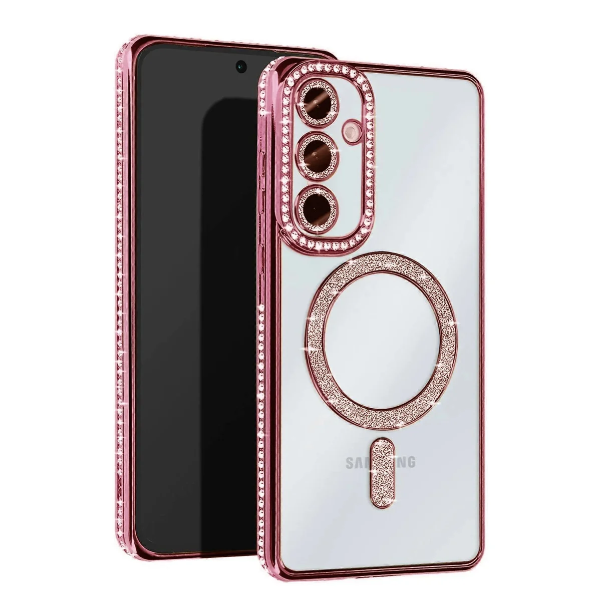 Galaxy S24 FE Joke Simli Magneticsafe Kılıf - Pembe
