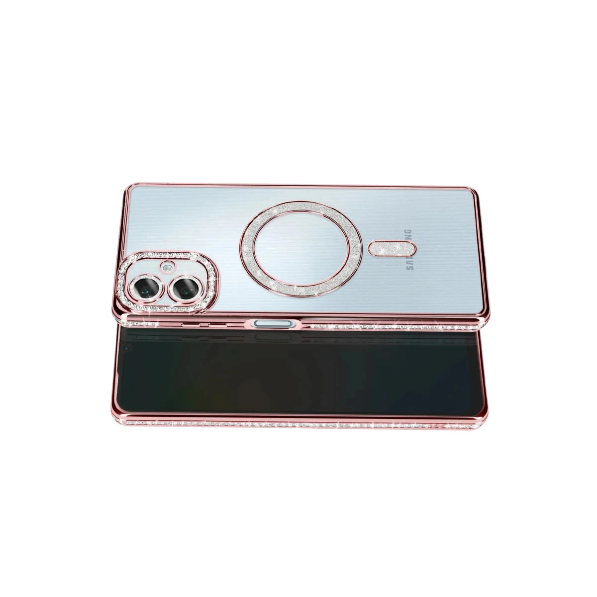 Galaxy A07 4G Joke Simli Magneticsafe Kılıf - Pembe