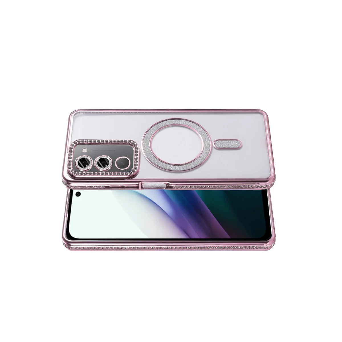 Redmi 15 4G Joke Simli Magneticsafe Kılıf - Pembe