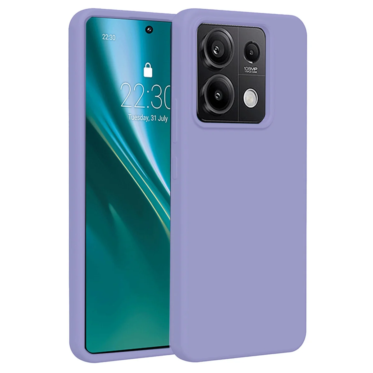 Redmi Note 13 4G Kılıf First Silikon - Lila