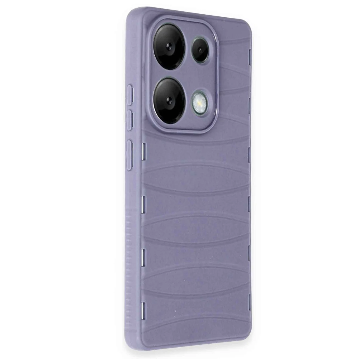 Redmi Note 13 Pro 4G Kılıf Bibercas Silikon Kapak - Lila