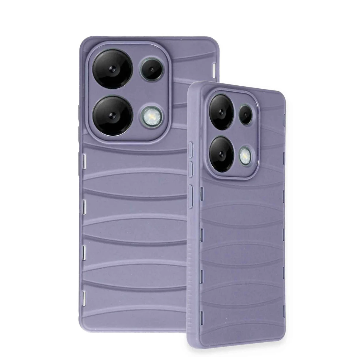 Redmi Note 13 Pro 4G Kılıf Bibercas Silikon Kapak - Lila