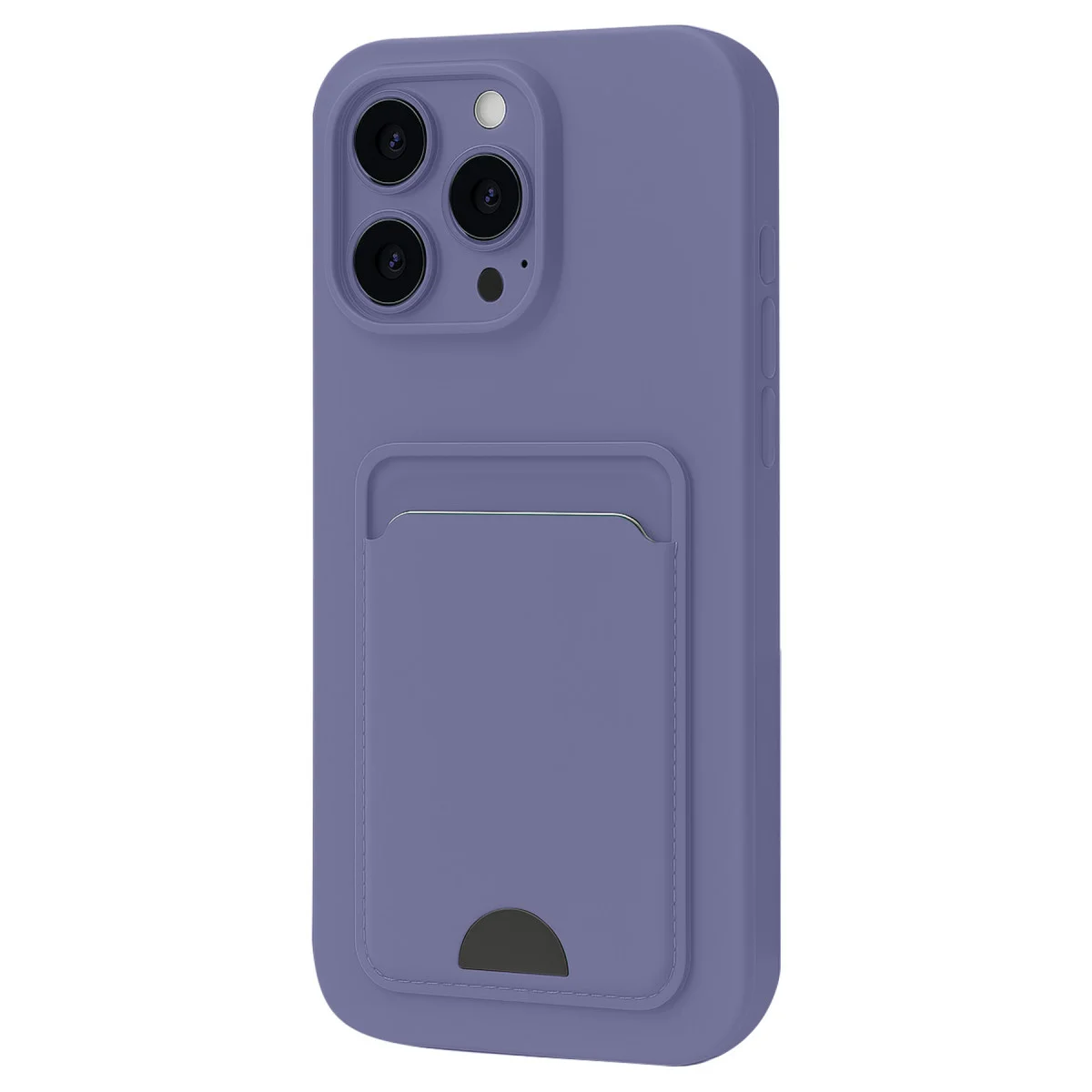 iPhone 16 Pro Max Kılıf Kelvin Kartvizitli Silikon - Lila