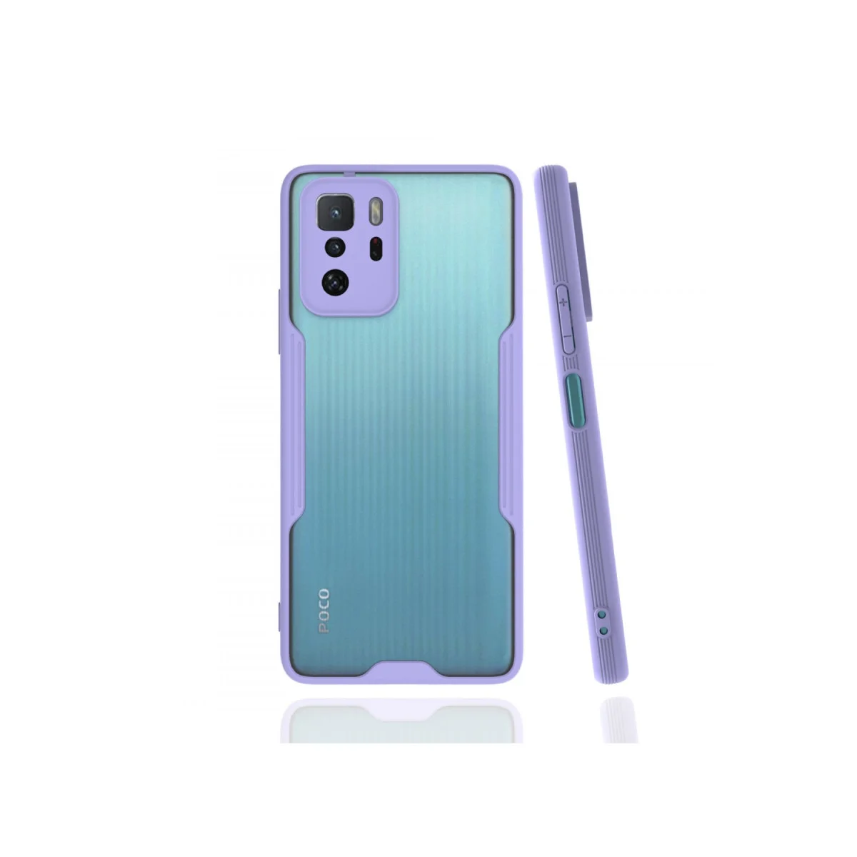 Poco X3 GT Kılıf Platin Silikon - Lila