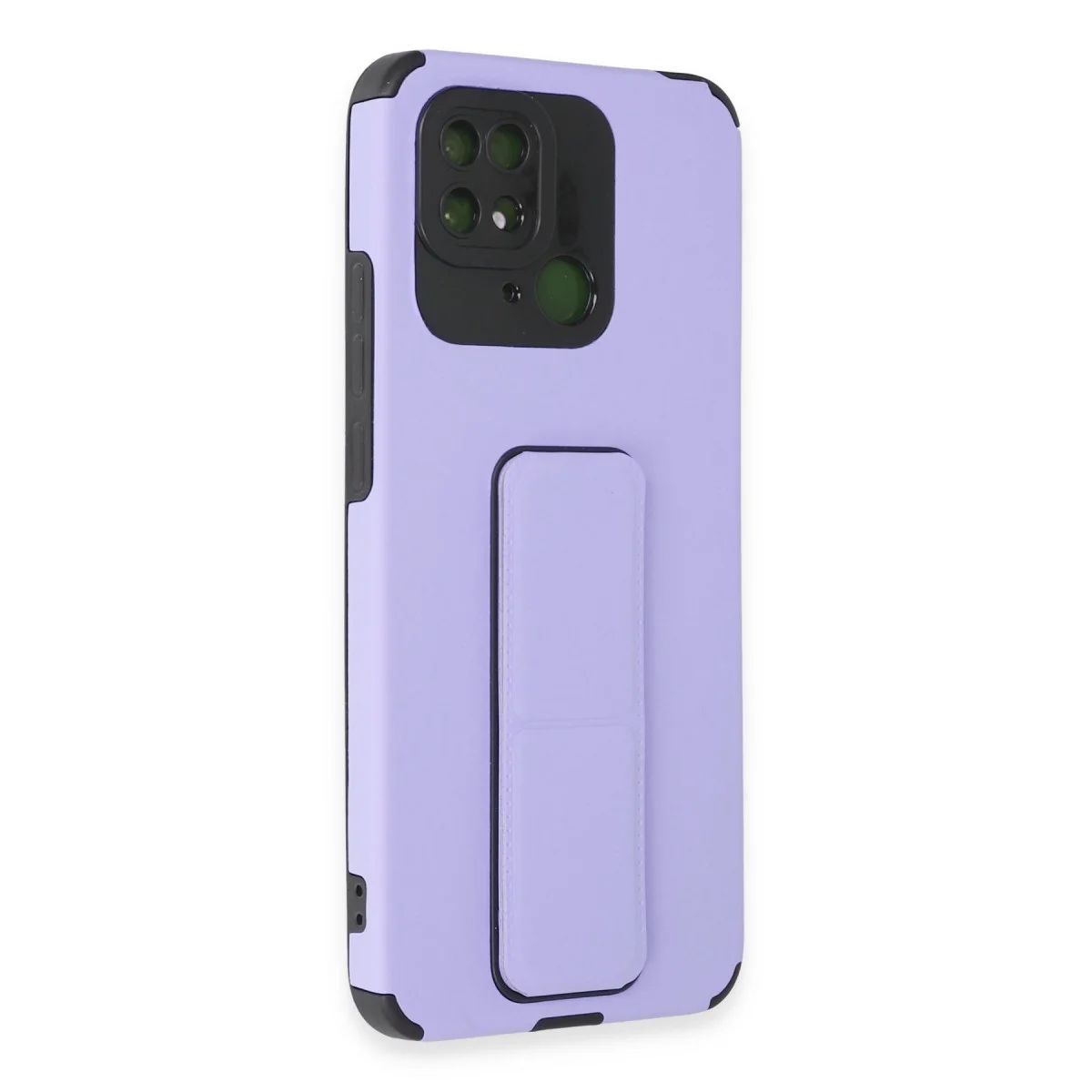 Redmi 10C Kılıf Mega Standlı Silikon - Lila