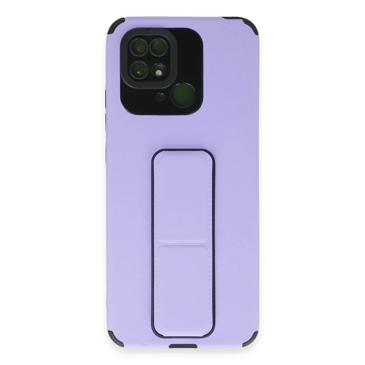 Redmi 10C Kılıf Mega Standlı Silikon - Lila