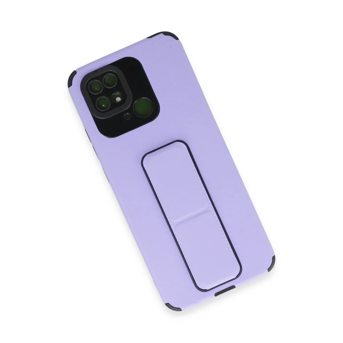 Redmi 10C Kılıf Mega Standlı Silikon - Lila