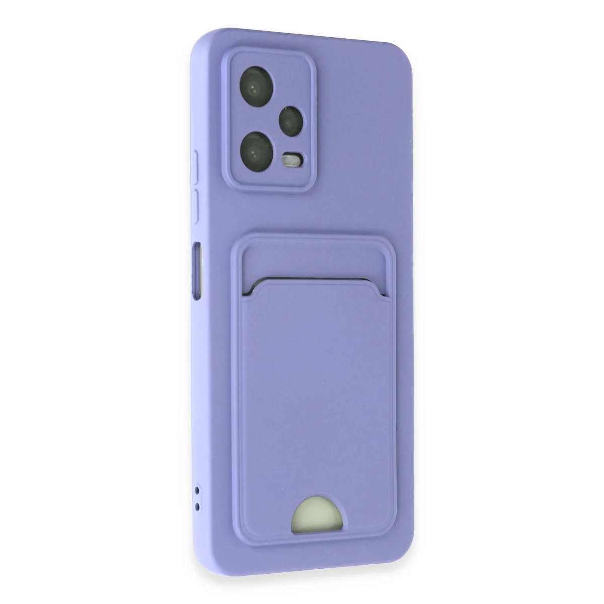 Redmi Note 12 4G Kılıf Kelvin Kartvizitli Silikon - Lila