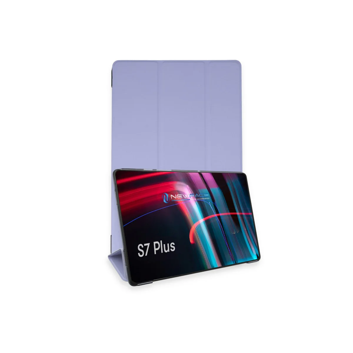 Galaxy T970 Tab S7 Plus 12.4 Kılıf Tablet Smart Kılıf - Lila