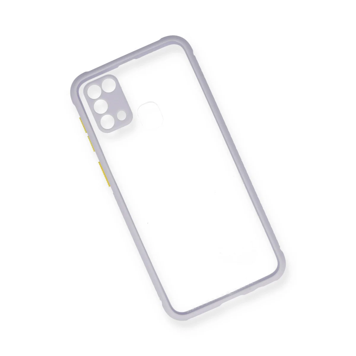 Galaxy M31 Kılıf Miami Şeffaf Silikon - Lila