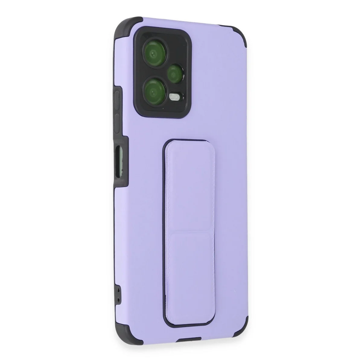 Poco X5 5G Kılıf Mega Standlı Silikon - Lila