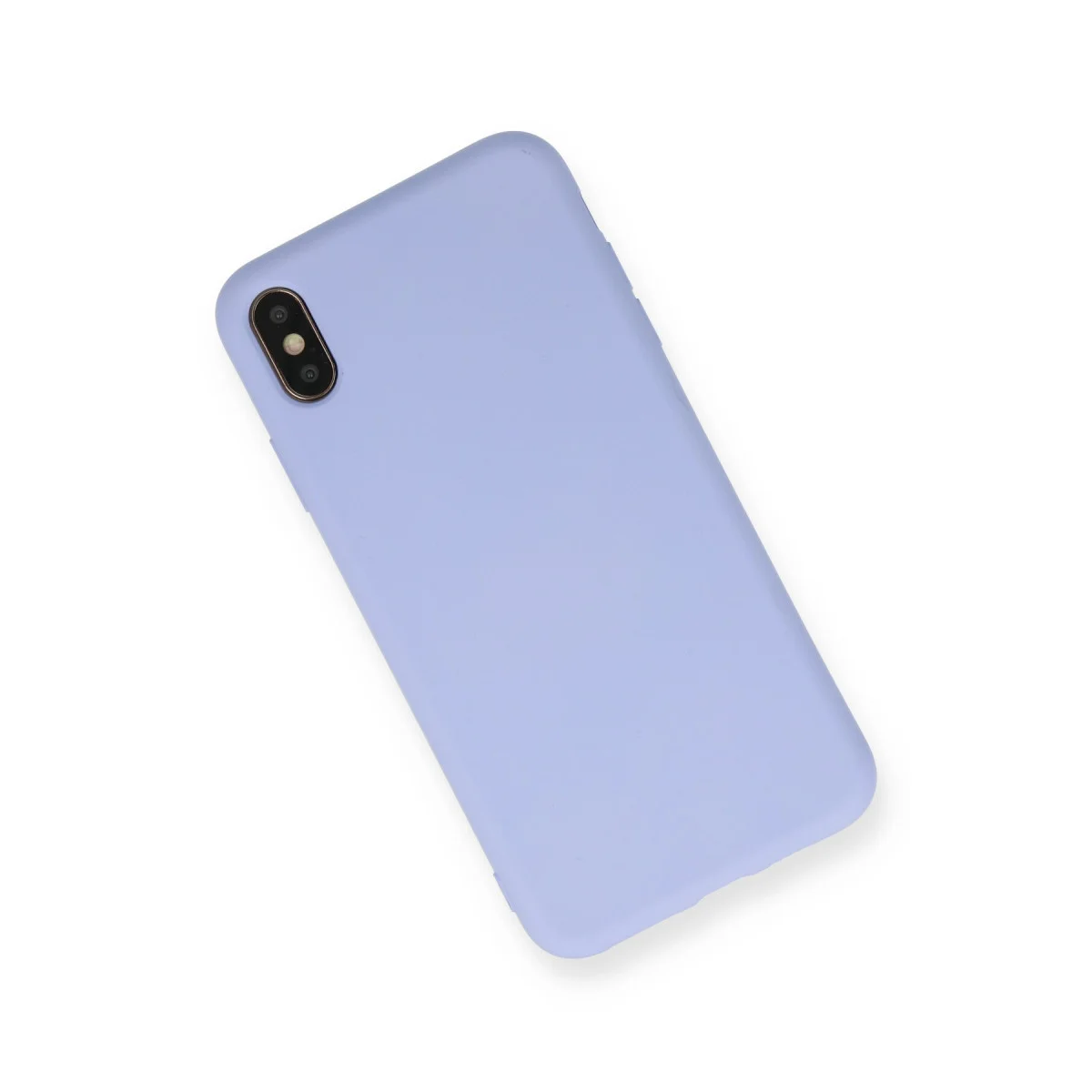 iPhone X Kılıf Nano içi Kadife Silikon - Lila